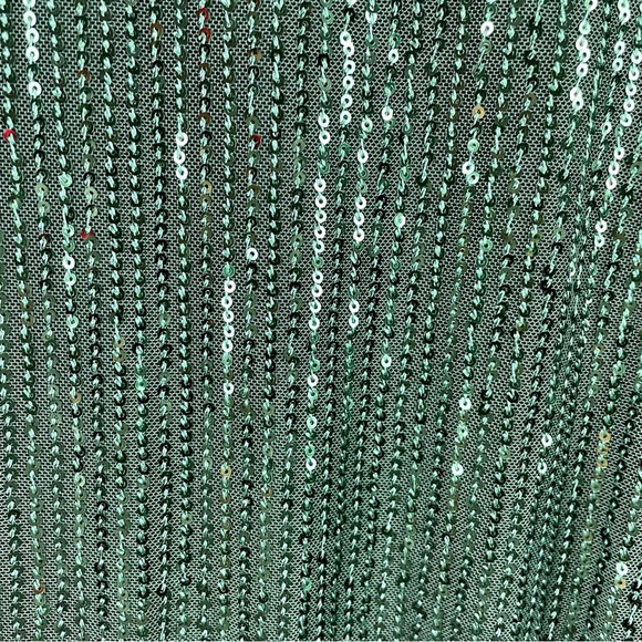 Jasambac Green Sequin Sparkly Special Occasion Top Holiday Party NYE Glam 2XL - Picture 9 of 16